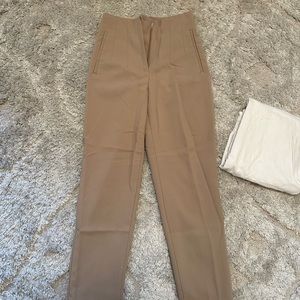 Zara High Waist Straight Leg Work Pant